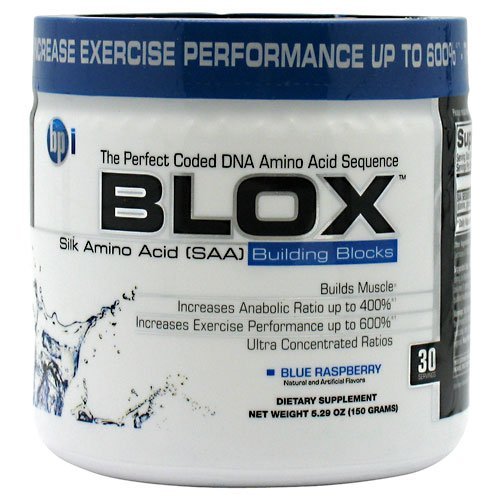 Buy BPI Blox Blue Raspberry 30 Servings Amino Acids Home00Room