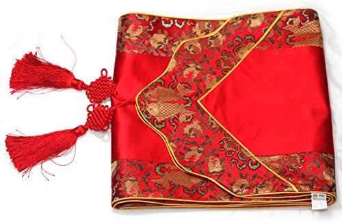 Wind table runner silk Chinese high-end China/ Chinese coffee table mahogany table runner/ flag-G 40x280cm(16x110inch)
