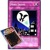 Review Deckboosters  / Yu Gi Oh : DP1-EN028 Unlimited Edition Hero Signal Common Card - ( Jaden Yuki YuGiOh Single Card )