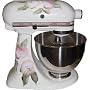 2X Victorian Vintage Rose Flower Double Decal Sticker cover Kit Red, pink, cream and white, designed to fit all KitchenAid stand mixers, including Professional Pro 600, Artisan, Ultra Power, 4, 5, 6 qt quart mixers, without accessory interference. ELIGIBLE FOR FREE SUPER SAVER SHIPPING ON ORDERS OVER $25