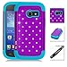 Samsung Galaxy Ace Style / SM-G310 / S765C Case, ToPerk (TM) Luxury Spot Diamond Dual Layer Armor Case + Free Screen Protector & Stylus Pen As Bundle Sale - Purple
