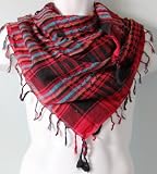 100% SuperSoft MultiColor Houndstooth Square Scarf Kaffiyah Keffiyeh