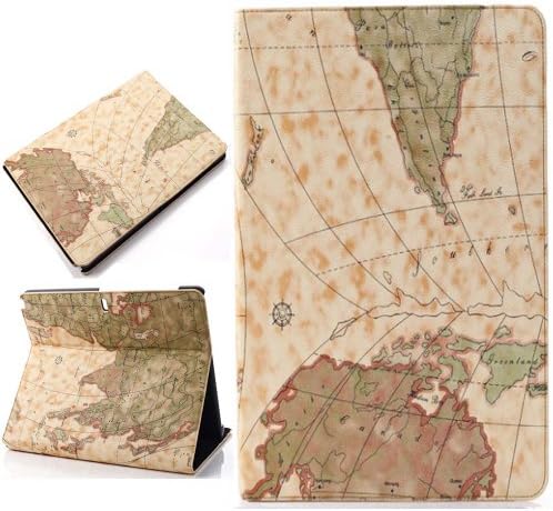 EzydigitalCBCarryberry Samsung Galaxy Note Pro 12.2 & Tab Pro 12.2 Rotating Case Cover - Vegan Leather 360 Degree Swivel Stand for NotePRO (SM-P900) & TabPRO (SM-T900/T905) 12.2-inch Android Tablet with Auto Sleep/Wake Feature-Brown