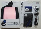 Nintendo DS Lite Pink Backpack and 12 Piece Black Starter Kit Set