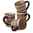 Discounts Tabletop Lifestyles Sedona 16-Ounce Mug, Set of 4