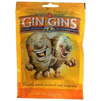 The Ginger People Gin Gins Hard Candy, 3-Ounce Bags (Pack of 24)