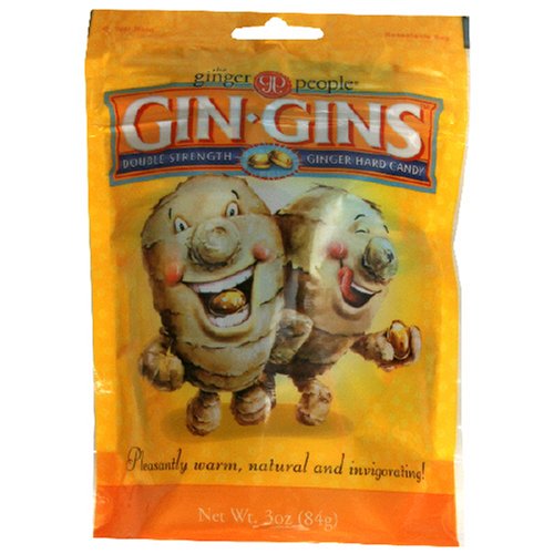 The Ginger People Gin Gins, 3-Ounce Bags (Pack of 24) by Ginger People