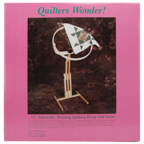 F.A. Edmunds Quilters Wonder Adjustable Quilting Hoop Frame with Stand