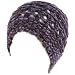 Winter Stretchy Large Comfort Vented Knit Beanie Skull Ski Hat Multicolor Purple