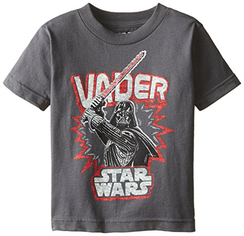 Star Wars Boys' Darth Vader T-Shirt, Charcoal, 7