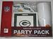 GREEN BAY PACKERS Team Logo Plastic / Paper PARTY PACK for 24 People ( Plates, Napkin...