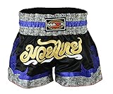 Maxx Muay Thai Boxing Shorts, Kick Boxing, mma shorts blk/blu/grey