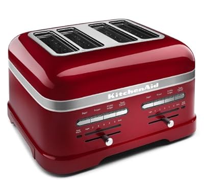 KitchenAid KMT4203CA Candy Apple Red 4-Slice Pro Line Toaster