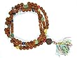 Yoga Seven Chakra Rudraksha Prayer Beads for Meditation, Prayer Mala, Holy Necklace