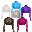 Womens Lace Shrug Bolero Crop Cardigan Top Ladies Sizes 8-14