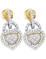 0.30CTW DIAMOND MICRO PAVE EARRINGS