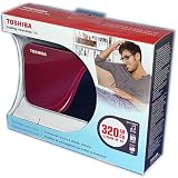 TOSHIBA 東芝 2.5外付け ポータブル ハードディスク 320GB (赤)