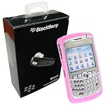 Combo of Brand New Blackberry HS-655+ Bluetooth Wireless Headset and Magenta Silicone Skin Cover Case for Blackberry Curve 8300 8330 8320 8310