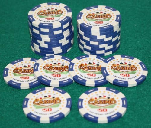 $50 Pro Vegas Casino Chips *Super High Quality* Poker Chip 11.5 Grams (QTY: 25)