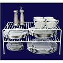 Double Helper Shelf (White) (8 1/2"H x 18"L x 9"D)