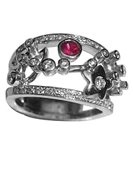 Collection "Constellation Scorpio", 18k White Gold, Ruby, Natural White Diamonds