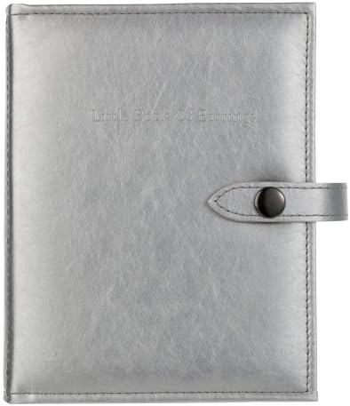 The Little Book of Earrings - Silver earring book holds 48 pairs of earrings on 4 pages by Little Shop Of