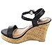 Beston EA48 Women's Classic Platform Toe Strap Wedge Dress Sandals