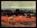 Claude Monet (Haystack Near Giverny) Black Wood-Mounted Art Poster Print - 11 X 17