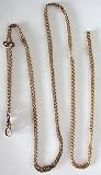Long Antique Ladies Slide Chain Gold Filled w/ Seed Pearls
