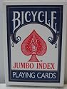 Bicycle Poker Jumbo ( Index 88 ) Playing Cards - Blue - Great for playing blackjack, poker, texas hold'em, go fish, war, and other famous las vegas casino games