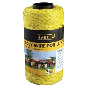 Zareba Electric Fence Yellow Poly Wire - 500 Feet #RSW500 from Electric Fences