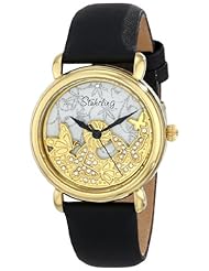 Stuhrling Original Womens 715.02 Vogue Jezebel Analog Display Swiss Quartz Black Watch