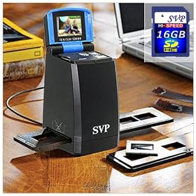 NEW! SVP Digital Film 35mm Negative & Slides Scanner with Flip LCD + AV Out! (SVP 16GB SDHC Memory Card Included)