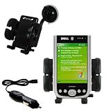Dell Axim X50v Flexible Auto Windshield Holder with Car Charger - Uses Gomadic TipExchange