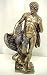 Ganymede And The Eagle Bronzed Look Statue Greek Myth