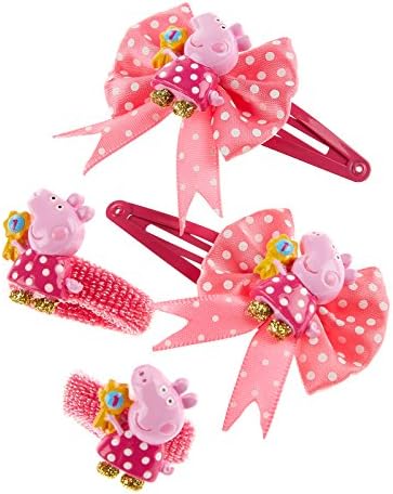 Accessorize Womens Peppa Pig Clic Clac And Pony Set