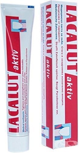 75 ml Herbal Medical Toothpaste Lacalut Aktiv Stops Bleeding by Germ