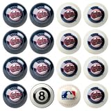 Minnesota Twins MLB Home vs. Away Billiard Balls Full Set (16 Ball Set) by Imperial International