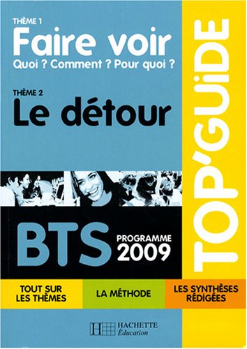 BTS, Thème 1 : Faire voir, quoi ? comment ? pour qui ? Thème 2 : le détour