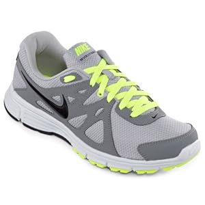 Nike Men's NIKE REVOLUTION 2 RUNNING SHOES 10 Men US (WOLF GREY/BLACK/COOL GREY/VOLT)