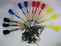 12 new brass Soft Tip bar darts with 50 extra tips