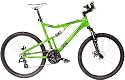 Alloy Dual Suspension Muddyfox Boomslang Bike in illuminate Green. MANUFACTURERS WARRANTY.