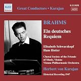 ブラームス(1833-1897):ドイツ・レクイエム(録音1947年10月20~22日、10月27~29日)