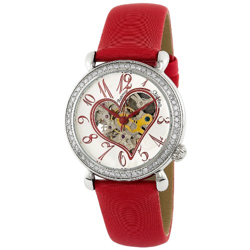 Stuhrling Original Women's 109S.1215H2 Lifestyle 'Diamond Cupid' Automatic Skeleton Watch