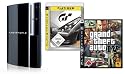 PlayStation 3 Konsole 80 GB Black + Grand Theft Auto IV + Gran Turismo 5 Prologue Platinum