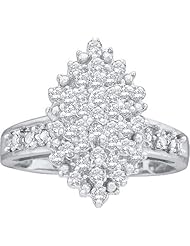 0.50CTW ROUND DIAMOND LADIES CLUSTER RING