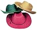 Adult's Assorted Straw Cowboy Hats (1 dz)