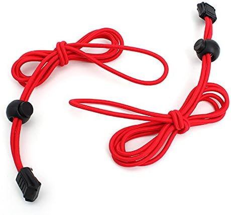 2pcs Shoes Laces for Soprts Shoes Sneakers Locklaces, Red
