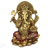 Gold Finish Ganesha Statue - Free Shipping