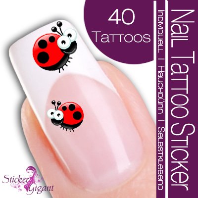 Nail Tattoo Sticker Comic / Cartoon - Marienk&auml;fer Preisvergleich